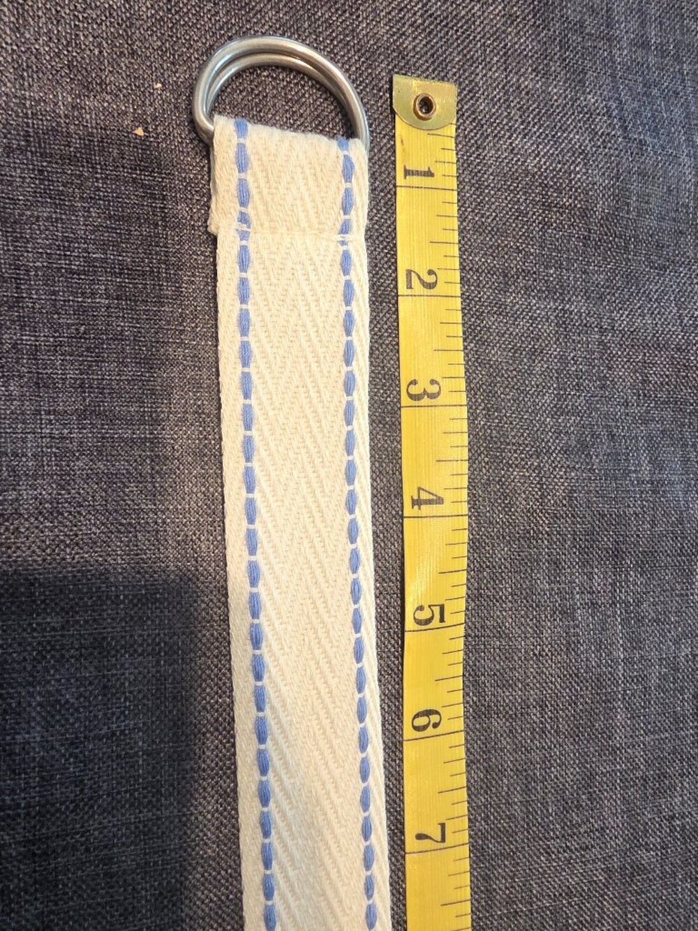 White & Blue Belt - Size 12